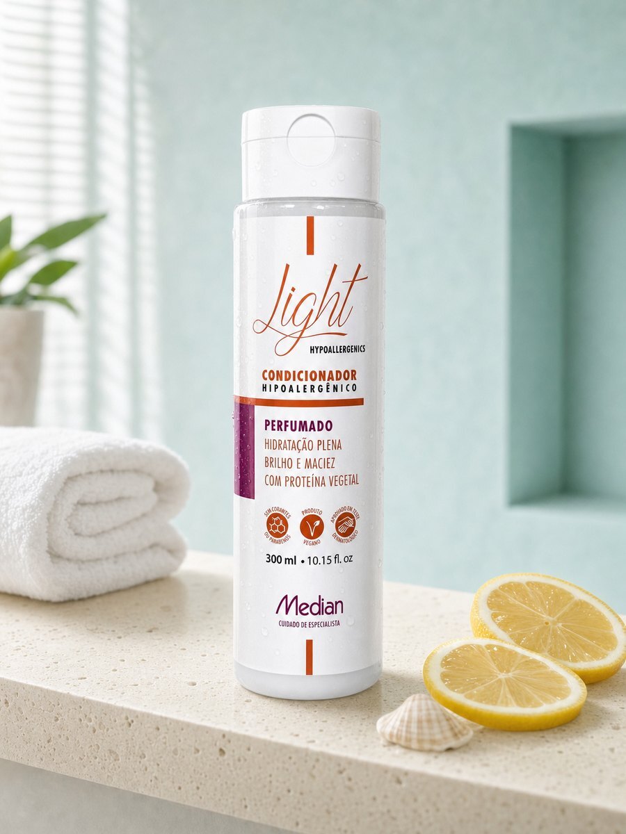 Condicionador Light Hidratação Plena perfumado com limão