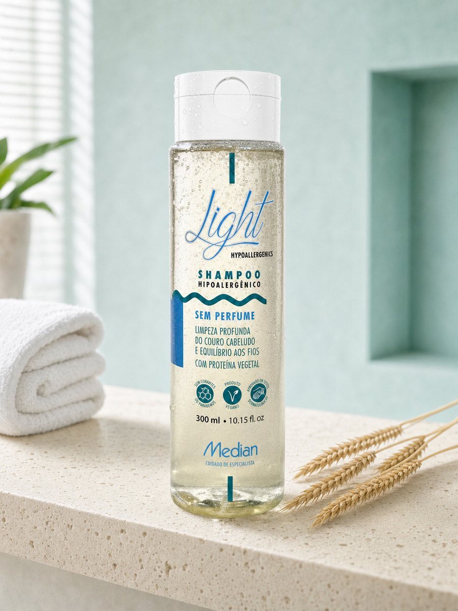 Shampoo Light Limpeza Profunda sem perfume com trigo