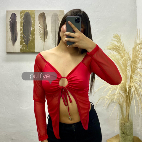 Crop Mariposa Manga Larga - comprar en línea