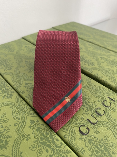 Gravata de seda Gucci - Bordô