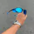 JULIET CARBON LENTES ICE/ KIT AZUL + SIDE BLINDER AZUL