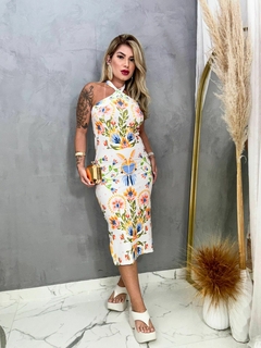 VESTIDO MIDI FESTA DAS CORES