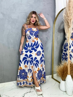 VESTIDO LONGO FENDA FRONTAL