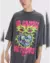 Camiseta Baw Oversized No Gamble No Future Preto na internet