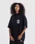 Camiseta Baw Oversized Academics Preto