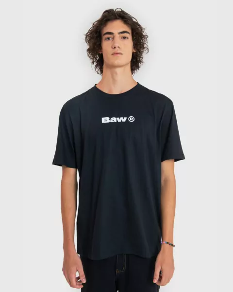 Camiseta Baw Regular Logo Preta