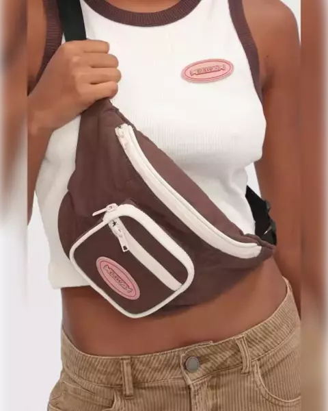 Pochete Baw Retro Candy Marrom - comprar online