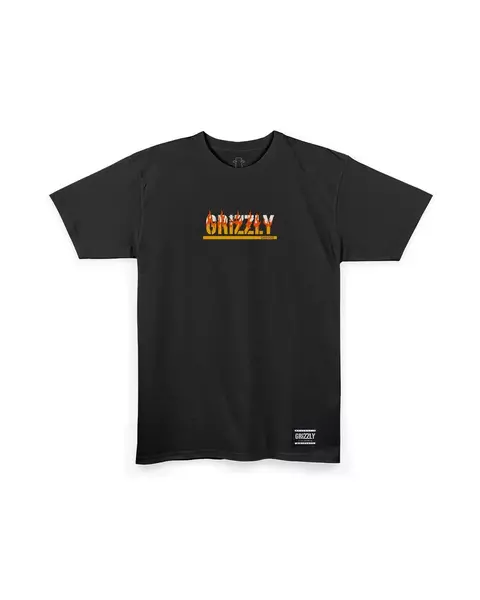 Camiseta Grizzly Fire Starter Preta