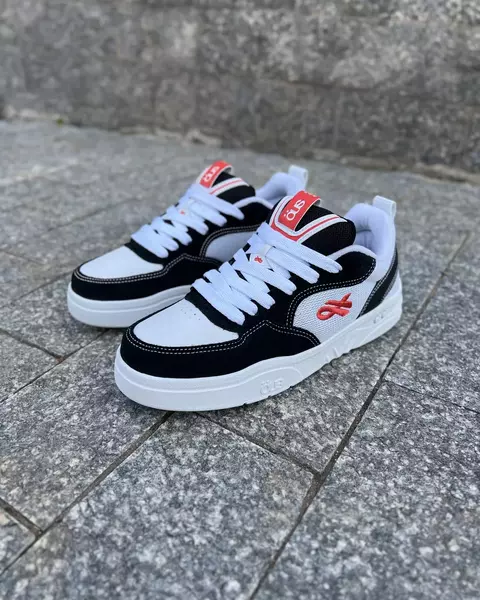 Tenis ÖUS Fluente Preto Ginger Branco Essencial