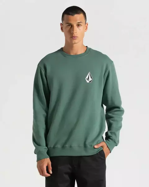 Moletom Volcom Careca Iconic Stone Verde - comprar online