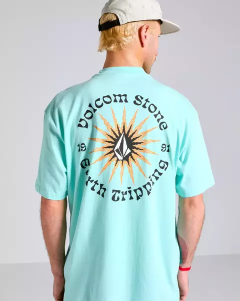Camiseta Volcom Oversized Scorcho Azul