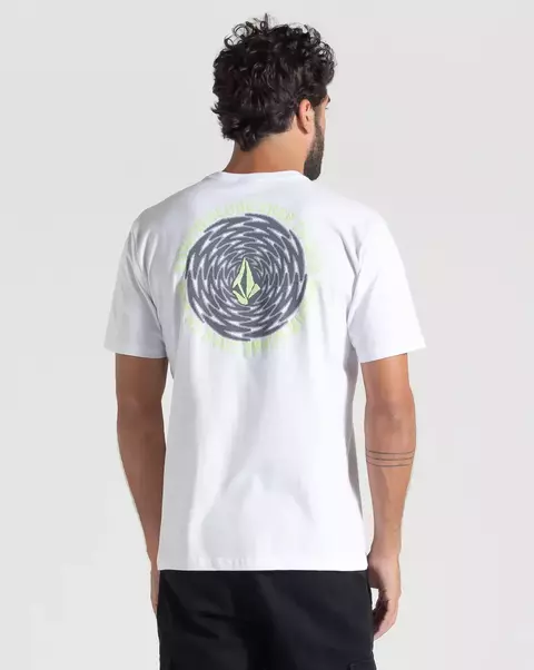 Camiseta Volcom Regular Cylinderz Branco - comprar online