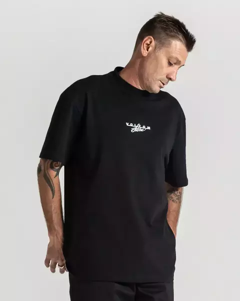 Camiseta Volcom Oversized Air Cooled Preto - comprar online