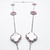 COLLAR ELITE PLATEADO 6 TREBOL - ROSA - tienda online
