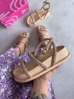 Imagem do Sandália Santinelli Strass Nude