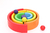 Kit Circuito Médio - Arco-íris + Semicírculos + Tábuas de Construir - Colorido - loja online