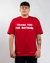 Camiseta Oversized Vermelha Thank You For Nothing