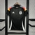 Camisa de futebol masculina da Alemanha, edição especial black, da Adidas, com detalhes em vermelho e amarelo.