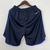 Shorts Cruzeiro Home 23/24 Azul vistos de trás, com detalhes em azul nas laterais.