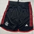 Shorts de futebol Flamengo Away 24/25 na cor preta com detalhes em vermelho e logo da Adidas.