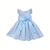 Vestido azul corazones