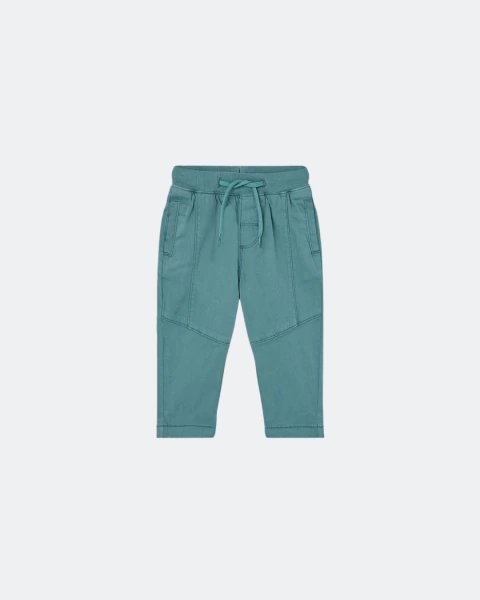 Pantalón gabardina elástica verde - comprar en línea