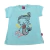 Playera azul con diseño de sirena