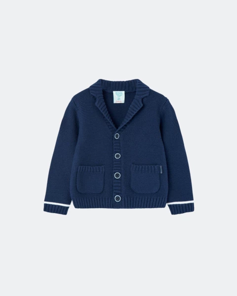 Cárdigan niño azul marino