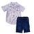 Conjunto camisa con cuadros y short