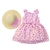 Vestido floreado con sombrero - comprar en línea