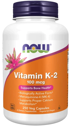 Vitamin K-2 100mcg - 250 Caps (Now)
