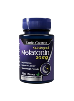 Melatonina 20MG - 60 Caps (Earth's Creation)