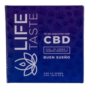 Chá Life Taste para Dormir c/ (CBD) - 10 Saquinhos (Life Green)