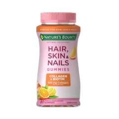 Hair, Skin & Nails - 100mg Colágeno e Biotina / 80 Gummies (Nature's Bounty)