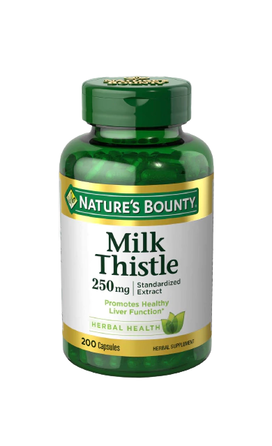 Milk Thistle (Silimarina) 250mg - 200 Caps (Nature's Bounty)