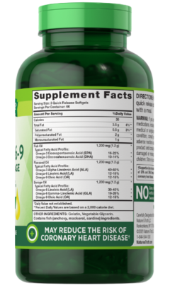 Omega 3-6-9 (3600mg) - 200 Caps (Nature's Truth) - comprar online