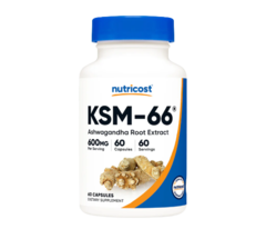 KSM-66 600mg - 60 Caps (Nutricost)