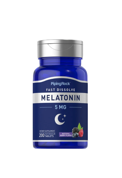 Melatonina 5MG - 200 Caps (Piping Rock)