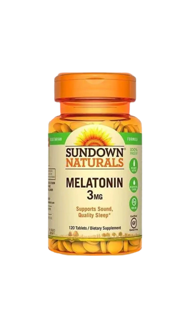 Melatonina 3MG - 120 Caps (Sundown)