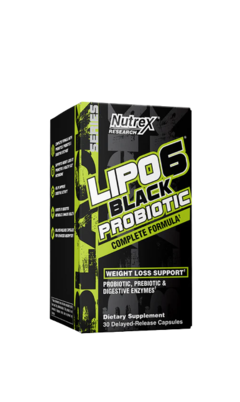 Lipo 6 Black Probiotic - 30 Caps (Nutrex)