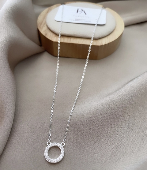 Colar Círculo Cravejado