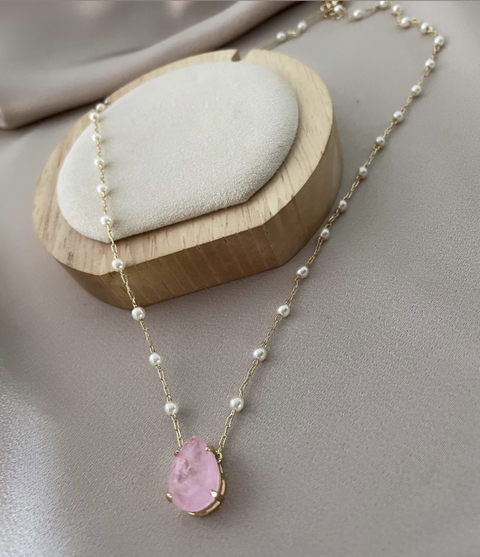 Colar Gota em Pérolas