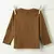 REMERA MANGA LARGA OVERSIZE JARA MOCHA - tienda online