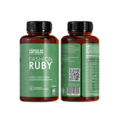 Cabelo Pele E Unha Multivitamínico 60cp Fashion Ruby Linha Gold