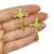 Crucifixo - 24x41mm - Dourado - 2 unidades