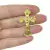 Crucifixo - 27x43mm - Dourado - 1 unidade