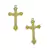 Crucifixo - 24x41mm - Dourado - 2 unidades - comprar online
