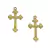 Crucifixo - 21x32mm - Dourado - 2 unidades - comprar online