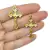 Crucifixo - 21x32mm - Dourado - 2 unidades