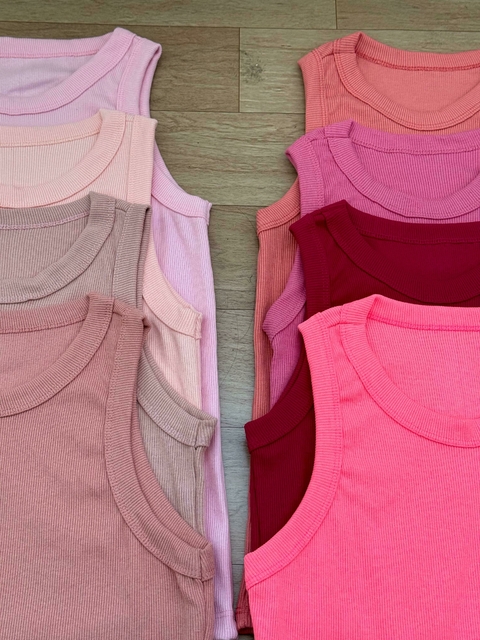 Kit palheta Sarah Cores Rosa 6 peças